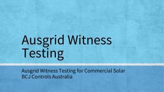 Ausgrid Witness Testing by BCJ Controls | Zero Export