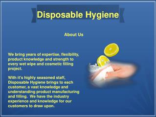 High Quality Wipe Products – Disposable Hygiene