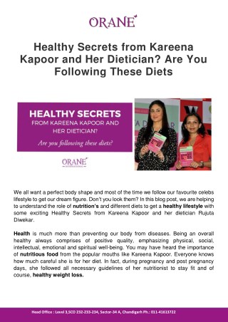 Healthy Secrets from Kareena Kapoor and Her Dietician? Are You Following These Diets