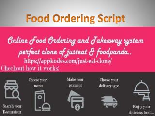 What could you Achieve with Online Food Ordering Script