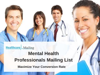 Mental Health Professionals Mailing List