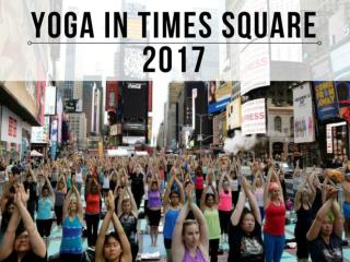 Yoga in Times Square