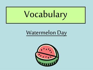 Vocabulary