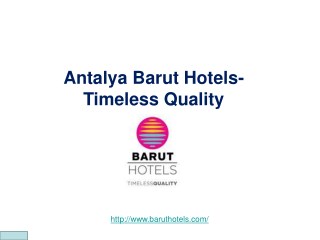 Luxury Stay In Antalya