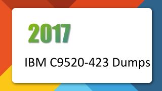 C9520-423 Questions and Answers C9520-423 WebSphere Portal 8.5 Certification Dumps