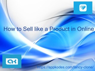 How to Sell like a Product in Online | Fantacy clone