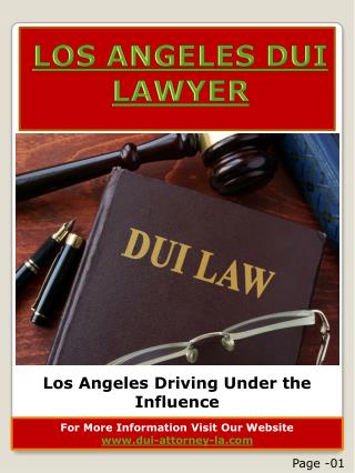 Los Angeles DUI Lawyers Online Presentations Channel