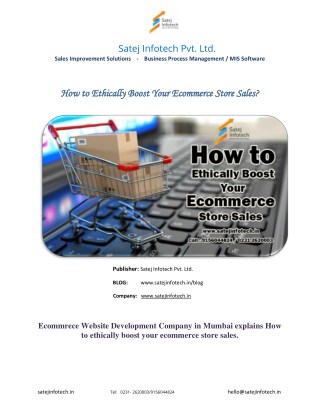 How to Ethically Boost Your Ecommerce Store Sales?
