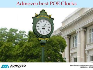 Admoveo best poe clocks