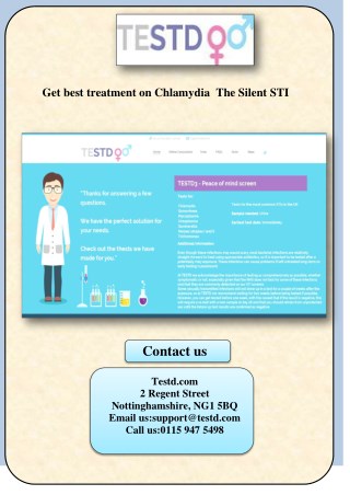 Get best treatment on chlamydia the silent STI