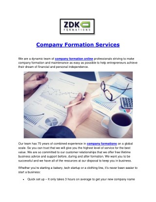 Company Formation Services