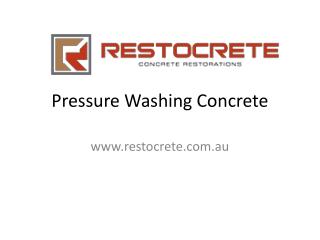 Concrete Coring Company | Pressure Washing Concrete