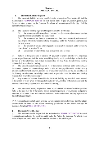 Download Final GST Payment Rule Pdf File