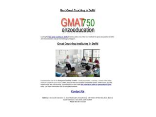 Top GMAT Coaching in Delhi