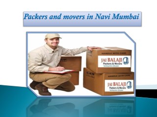 Make Home Relocation Easier with packers and movers Navi Mumbai