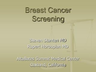 Breast Cancer Screening