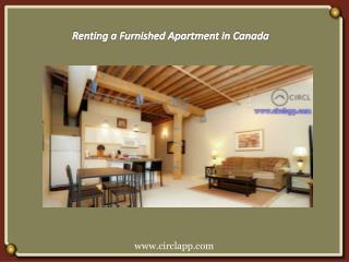 Renting a Furnished Apartment in Canada