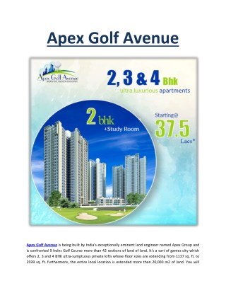 Apex Golf Avenue