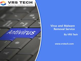 Virus and Malware Removal services