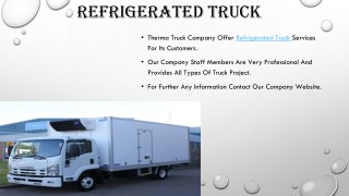 Refrigerated vans