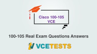 Cisco 100-105 VCE