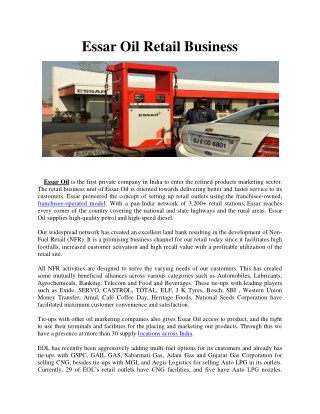 Essar Oil Retail Business