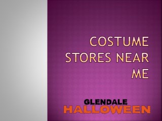 Costume stores near me
