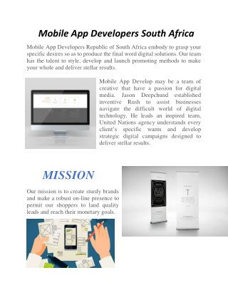 Mobile App Developers South Africa