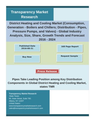 District Heating and Cooling Market Key Trends, Share, Growth Factors and Industry Analysis 2016 – 2024