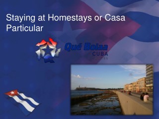 Staying at Homestays or Casa Particular