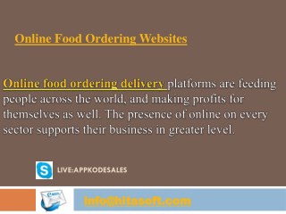 Online Food Ordering Websites