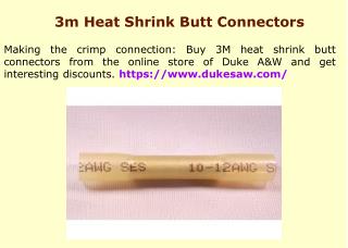 American Made Heat Shrink Butt Connectors