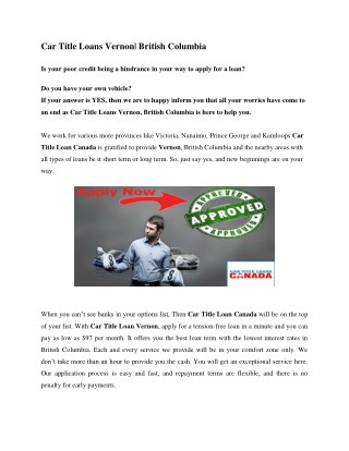 car title loans vernon