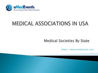 Medical Associations in usa | eMedEvents