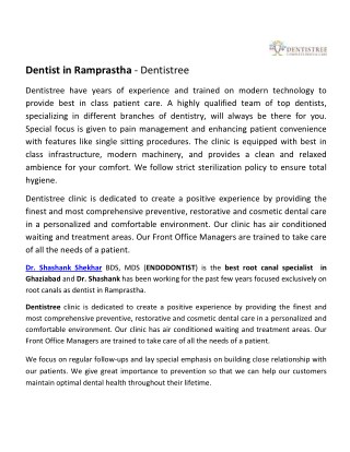 Dentist in Ramprastha - Dentistree