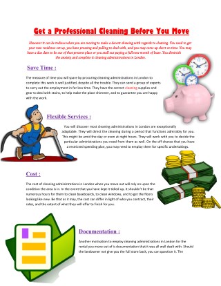Get a Professional Cleaning Before You Move