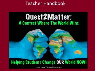 Quest2Matter Teacher Handbook