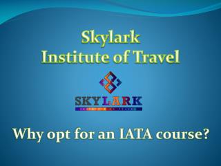 Why opt for an IATA course?