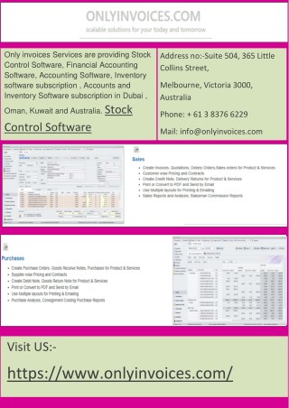Stock Control Software