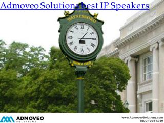 Admoveo solutions best IP Speakers