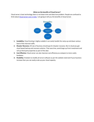 Cloud Server Cost in India