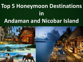 Top 5 Honeymoon Destinations in Andaman and Nicobar Island