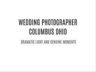 WEDDING PHOTOGRAPHY COLUMBUS OHIO
