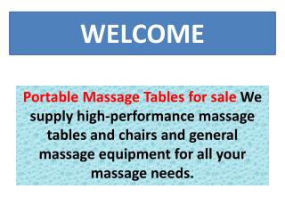 Portable Massage Tables for sale