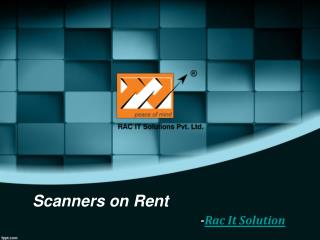 Buy a Scanners on Rent-RAC