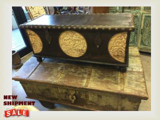 Antique Sideboard And Trunk{ British Colonial Interiors }