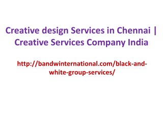 Creative design Services in Chennai
