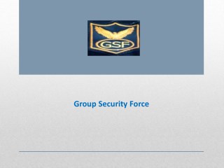 Security Services Provider in Pune – Group Security Force