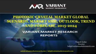 Photonic Crystal Market Global Scenario, Market Size, Outlook, Trend and Forecast, 2015-2024