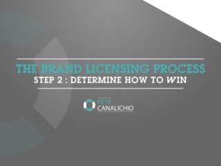 The Brand Licensing Process - Step 2 : Determine How To Win